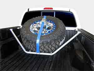 Spare Tire Rack Black Powder Coated 2 Tire Carrier