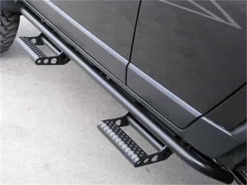 Step Systems; RKR Rails; Textured Black; Cab Length; 2 Steps mounts Per side Sold as a pair; ; Steps