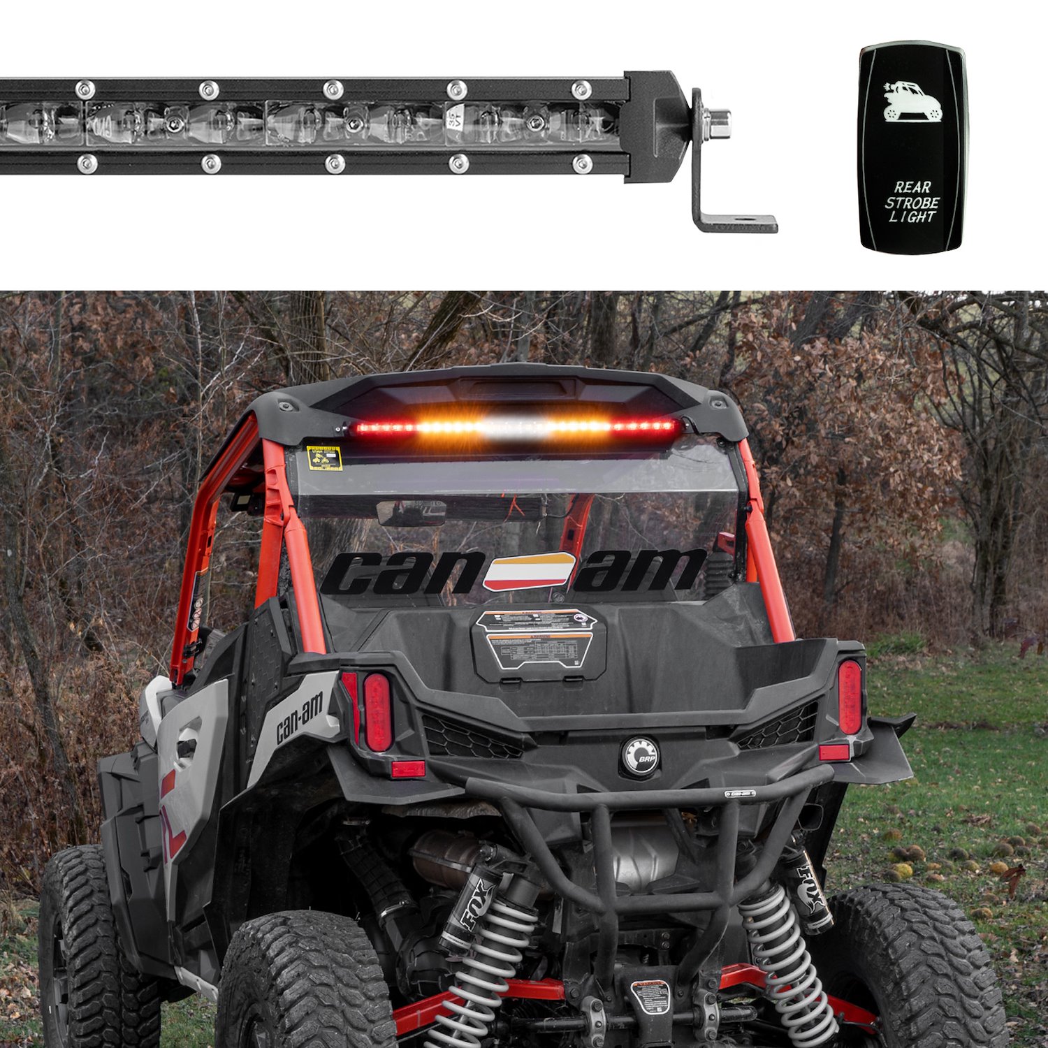 XK068026 26 in. Super Slim Offroad LED Chase Bar, 4 Modes, 72 W, Universal Fit