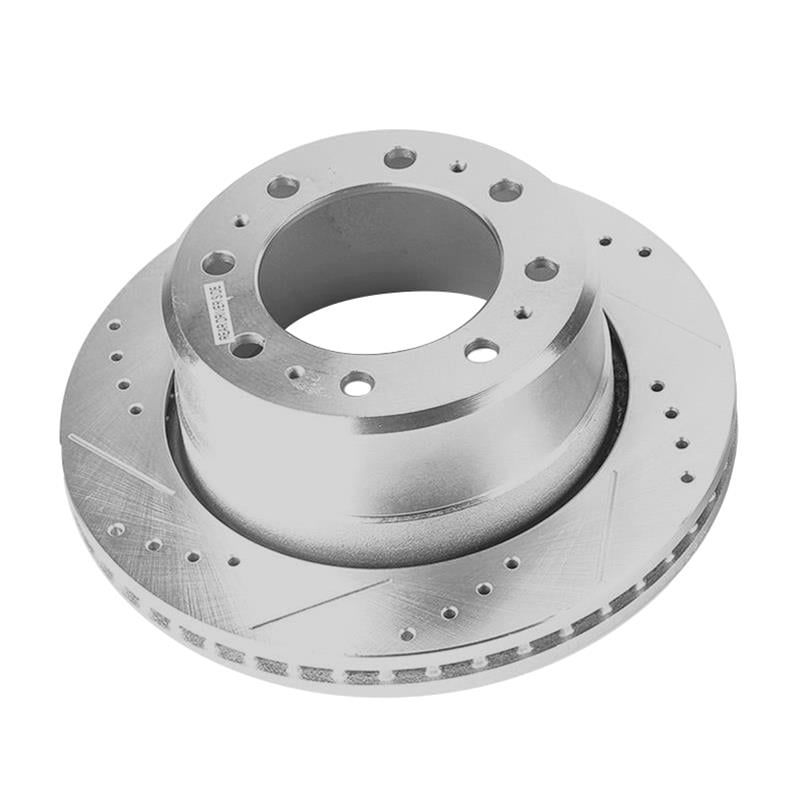Extreme Performance Drilled And Slotted Brake Rotor Fits Select Late Model Ram Models [Rear Right/Passenger Side]