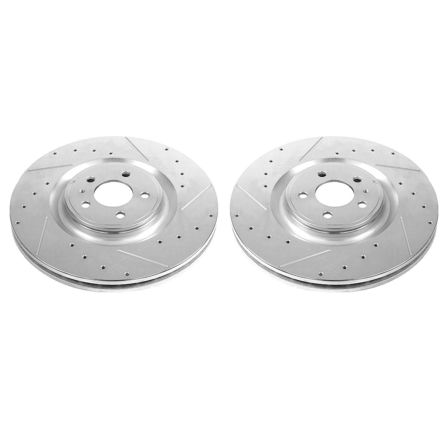 AR85151XPR Evolution Drilled/Slotted Rotors for 2013-2014 Ford Mustang Shelby GT500  [Front]