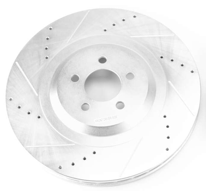 Extreme Performance Drilled And Slotted Front Brake Rotor for 2015-2020 Dodge Challenger [Left/Driver Side]