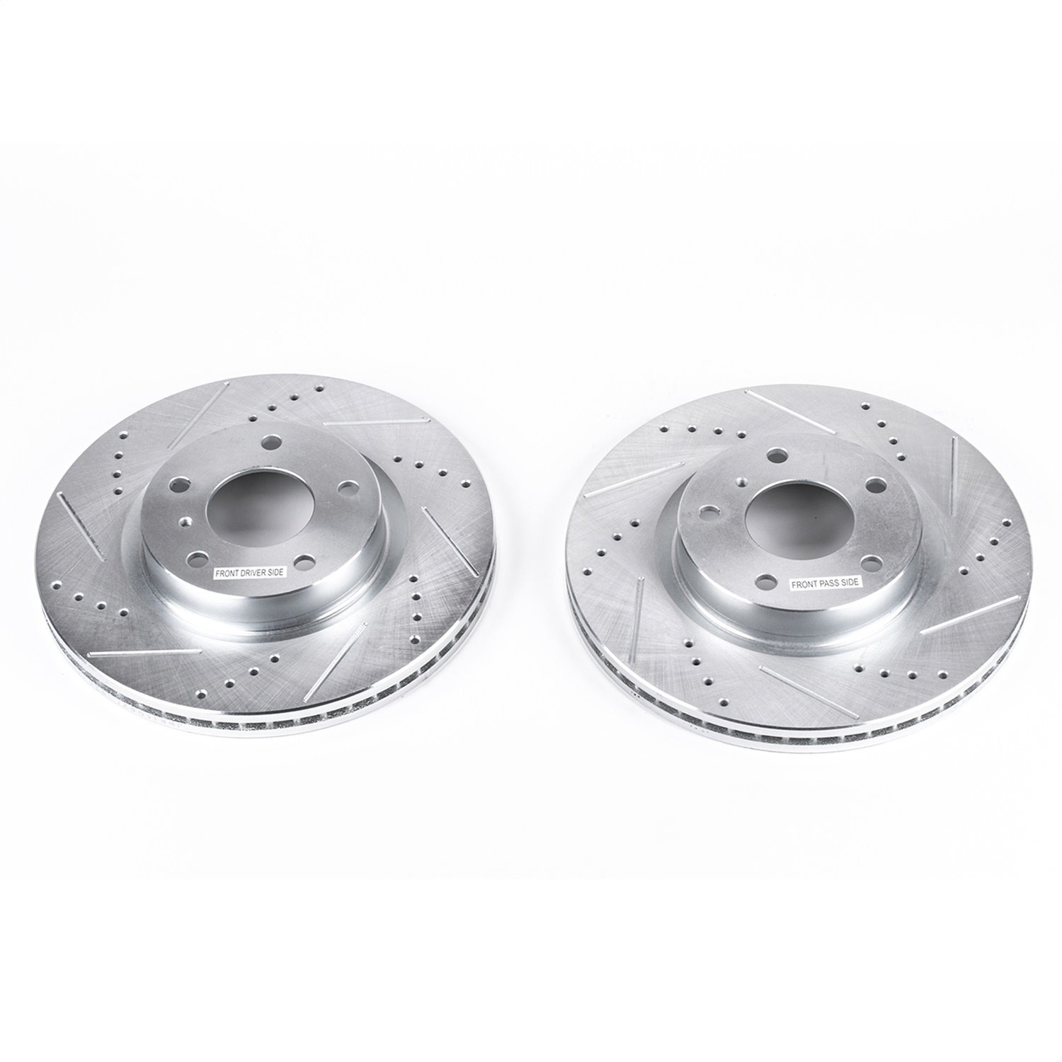 Cross-Drilled and Slotted Brake Rotors Front