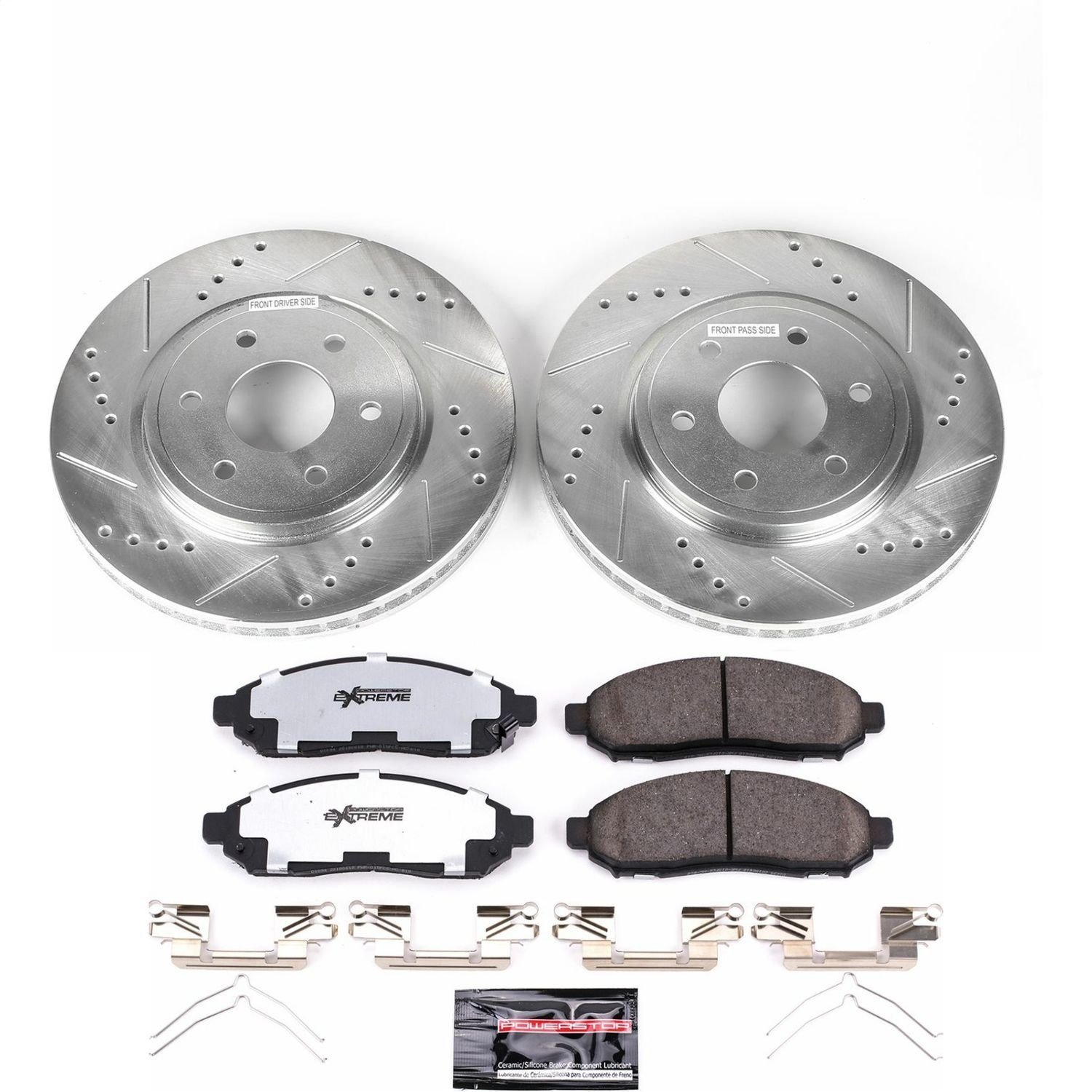 Truck and Tow Z36 Front Brake Pad and Rotor Kit Fits Select 2005-2018 Nissan, Suzuki Models