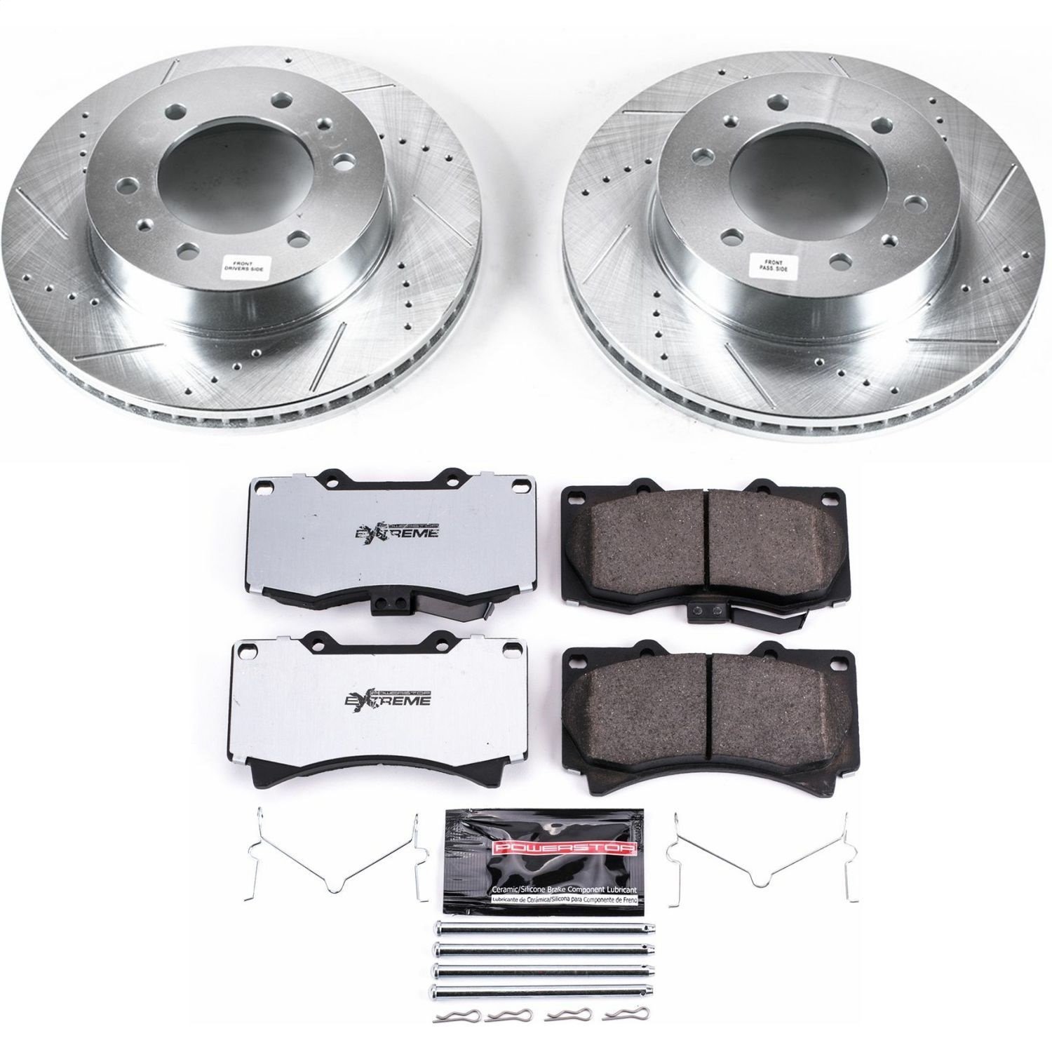 Z36 Front Brake Pads & Rotor Kit for Truck and Towing for 2006-2010 Hummer H3, H3T