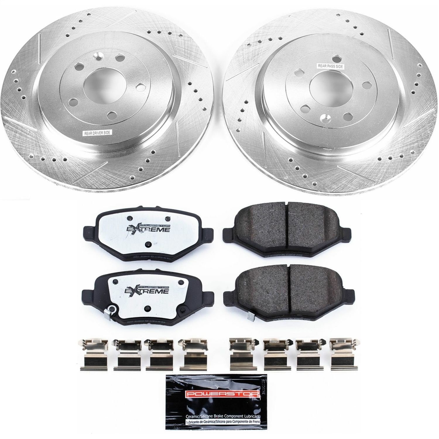 Z36 Truck and Tow Brake Pad and Rotor Kit Fits Select Late Model Ford, Lincoln Models [Rear]