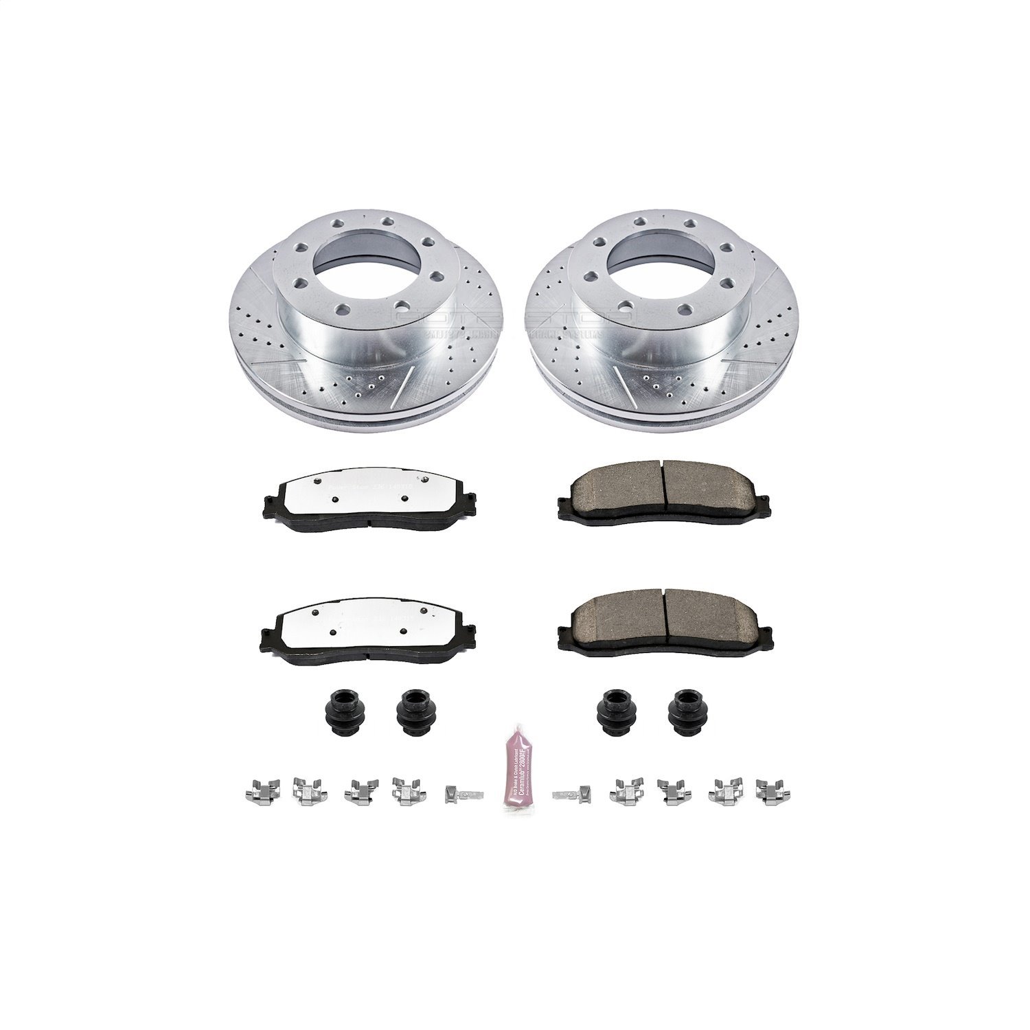 Truck & Towing Z36 Front and Rear Brake Pad & Rotor Kit
