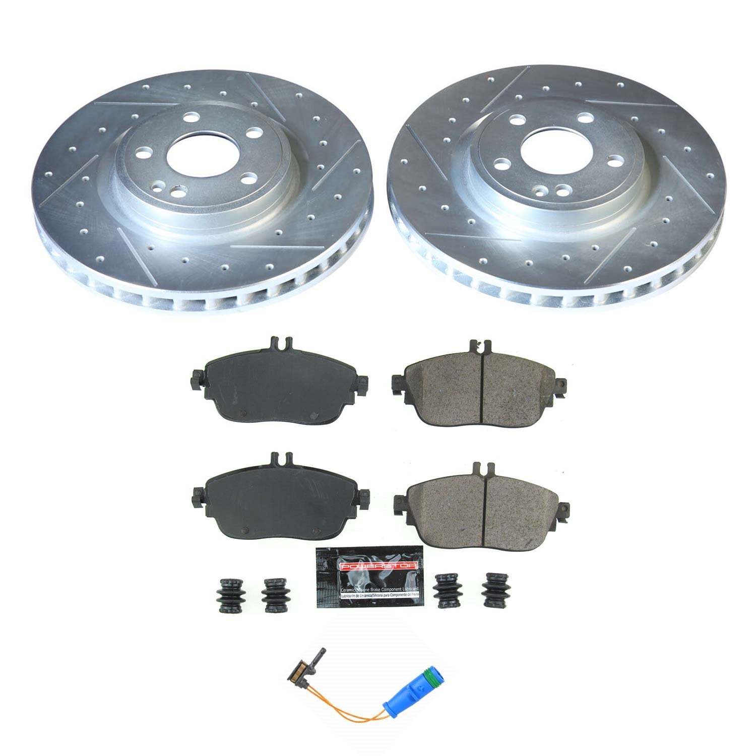 Z23 Front Brake Pads and Rotors Kit Fits Select Infiniti and Mercedes-Benz Models