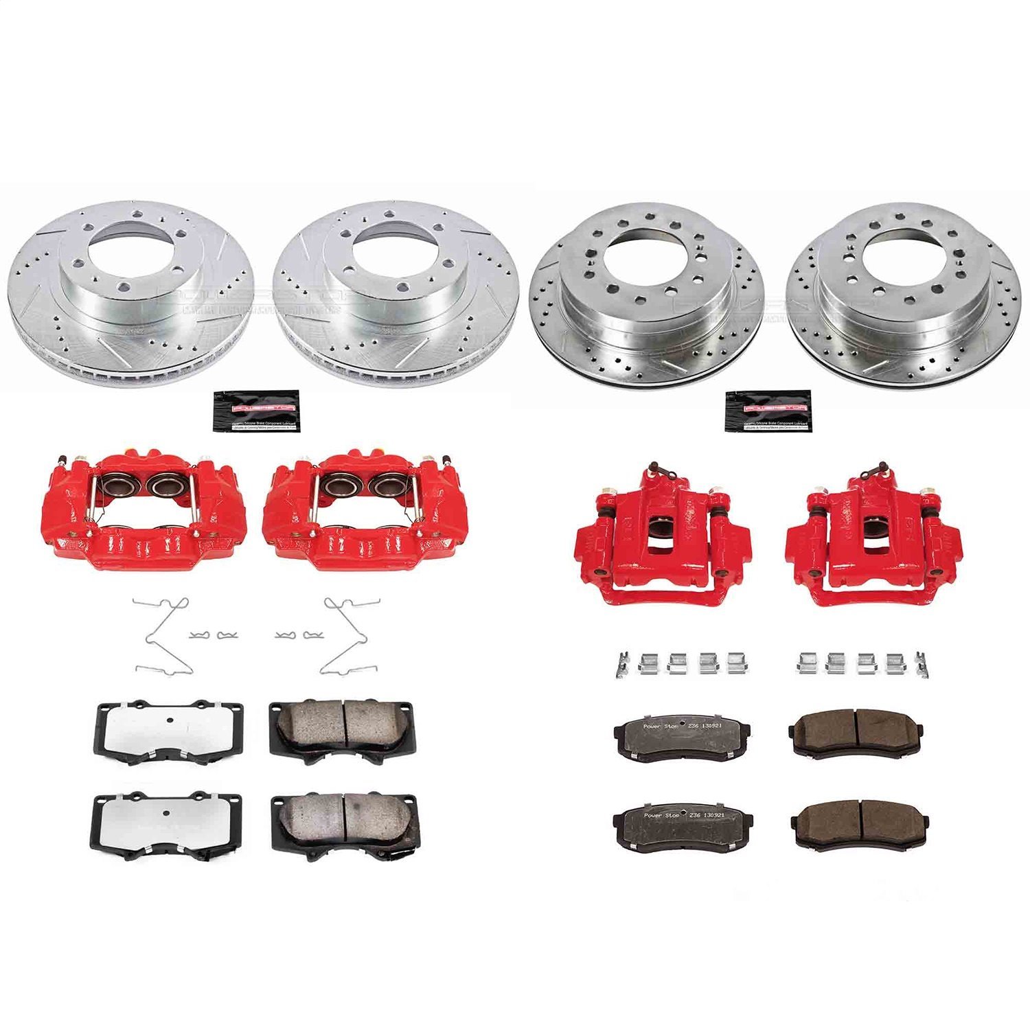 Truck and Tow Z36 Front/Rear Brake Pad, Rotor and Caliper Kit