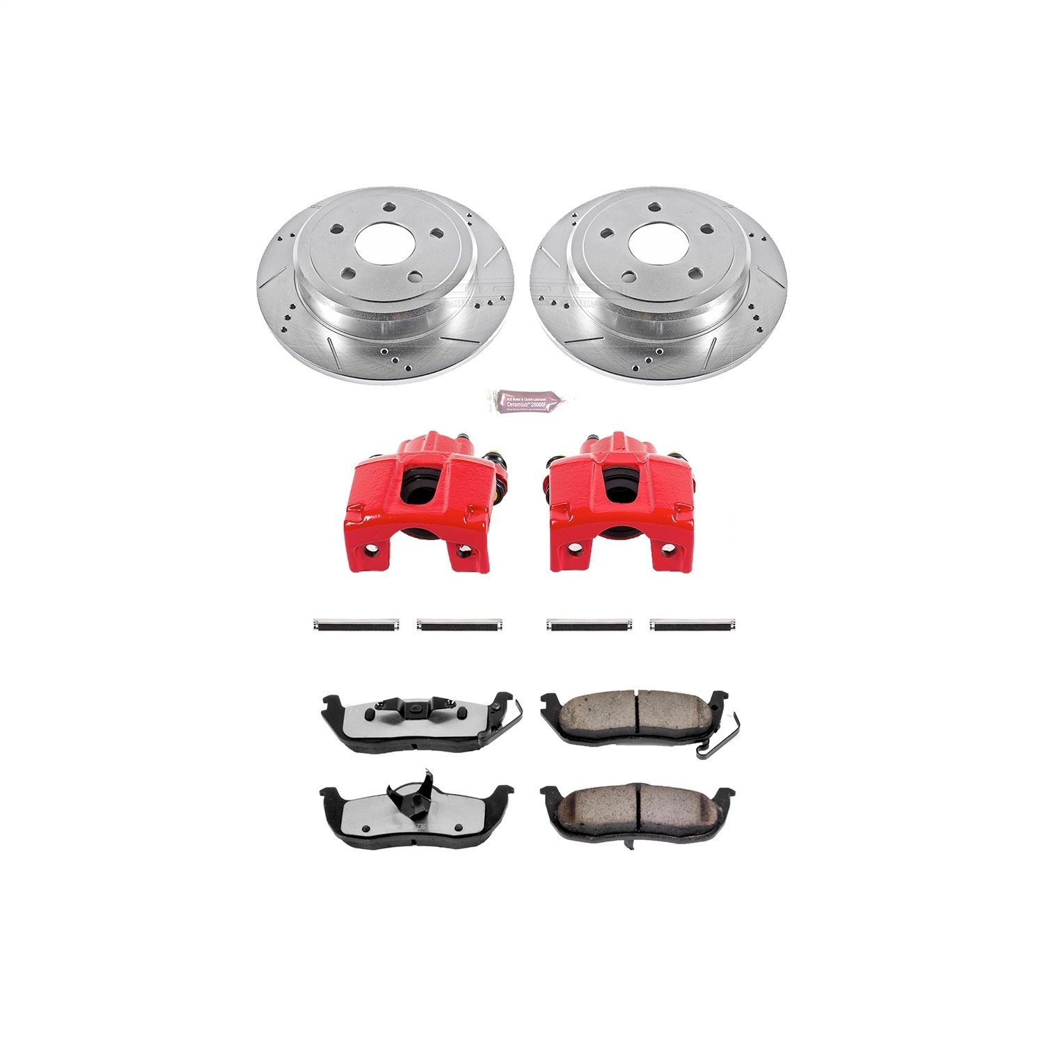 Truck and Towing Z36 Brake Upgrade Kit Cross-Drilled and Slotted Rotors Z36 Carbon Ceramic Brake Pad