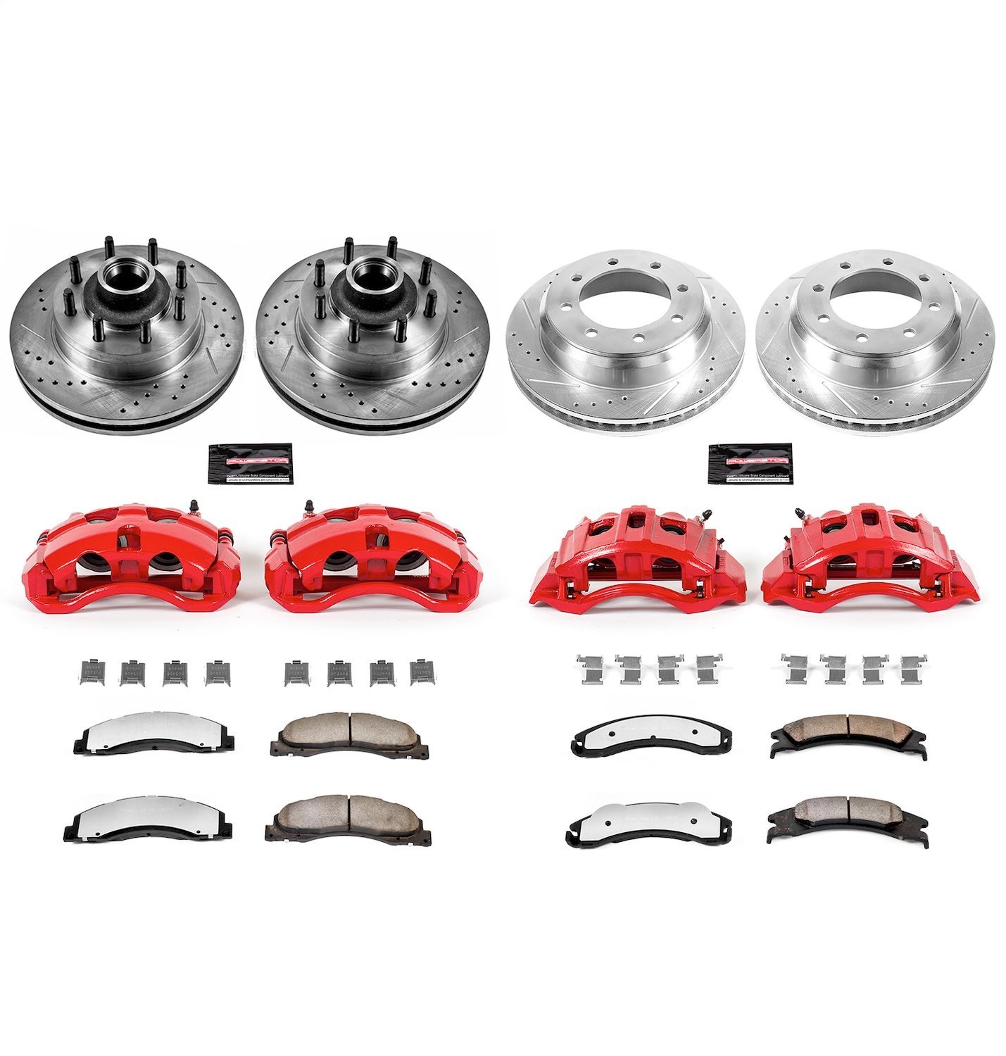 Truck and Tow Z36 Front/Rear Brake Pad, Rotor and Caliper Kit