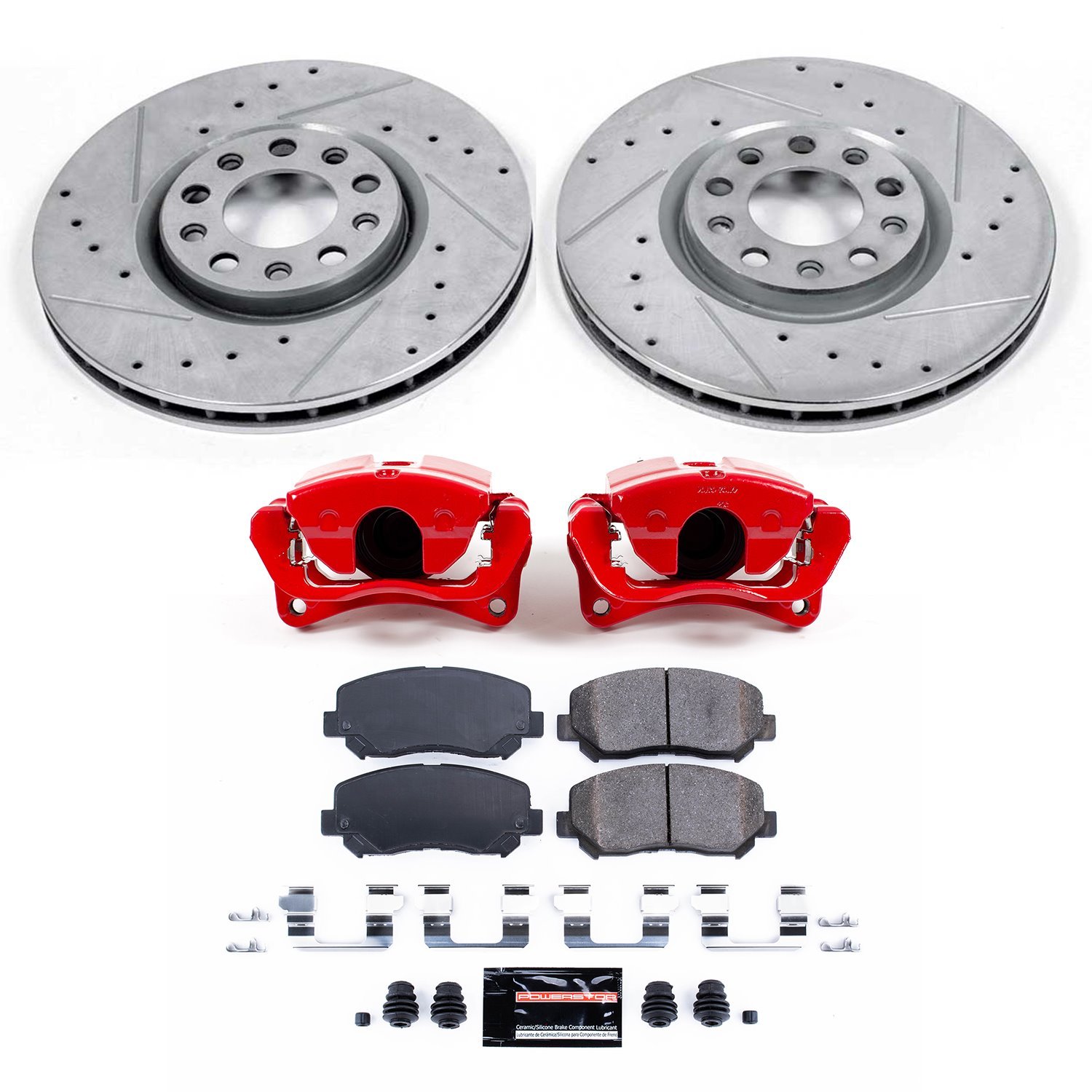 1 CLICK KIT W/CALIPERS FRONT 2013-2014 DODGE DART/