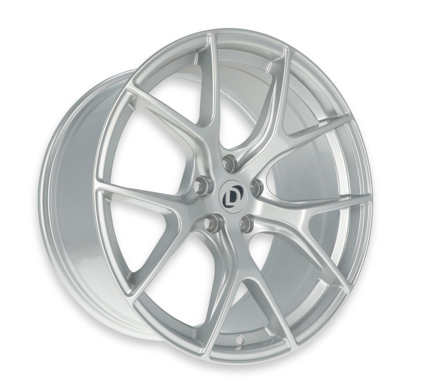 Hyper Kinetic Rear Wheel, Size: 20x8.5", Bolt Pattern: 5x120mm, Backspace: 5.54" [Silver Finish with Clearcoat]