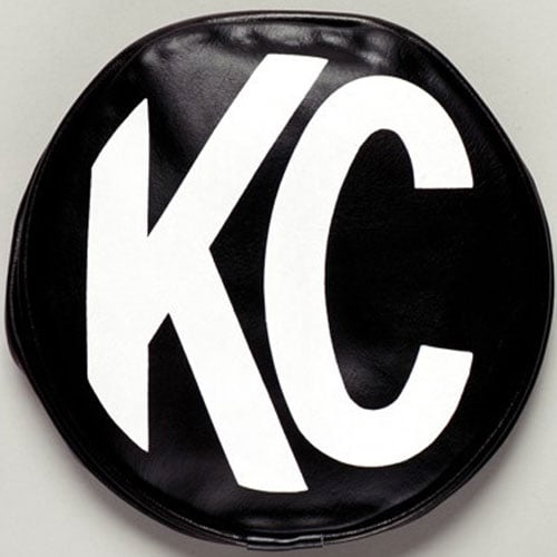 Light Covers 8 in. Round Black with White KC