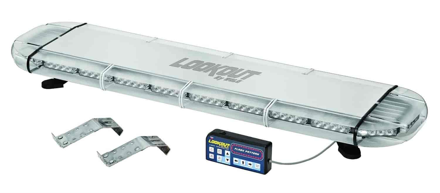 LOOKOUT - Permanent Mount Low Profile 48 Light Bar. Commercial Grade. Powerful 1-Watt GEN 3 LED