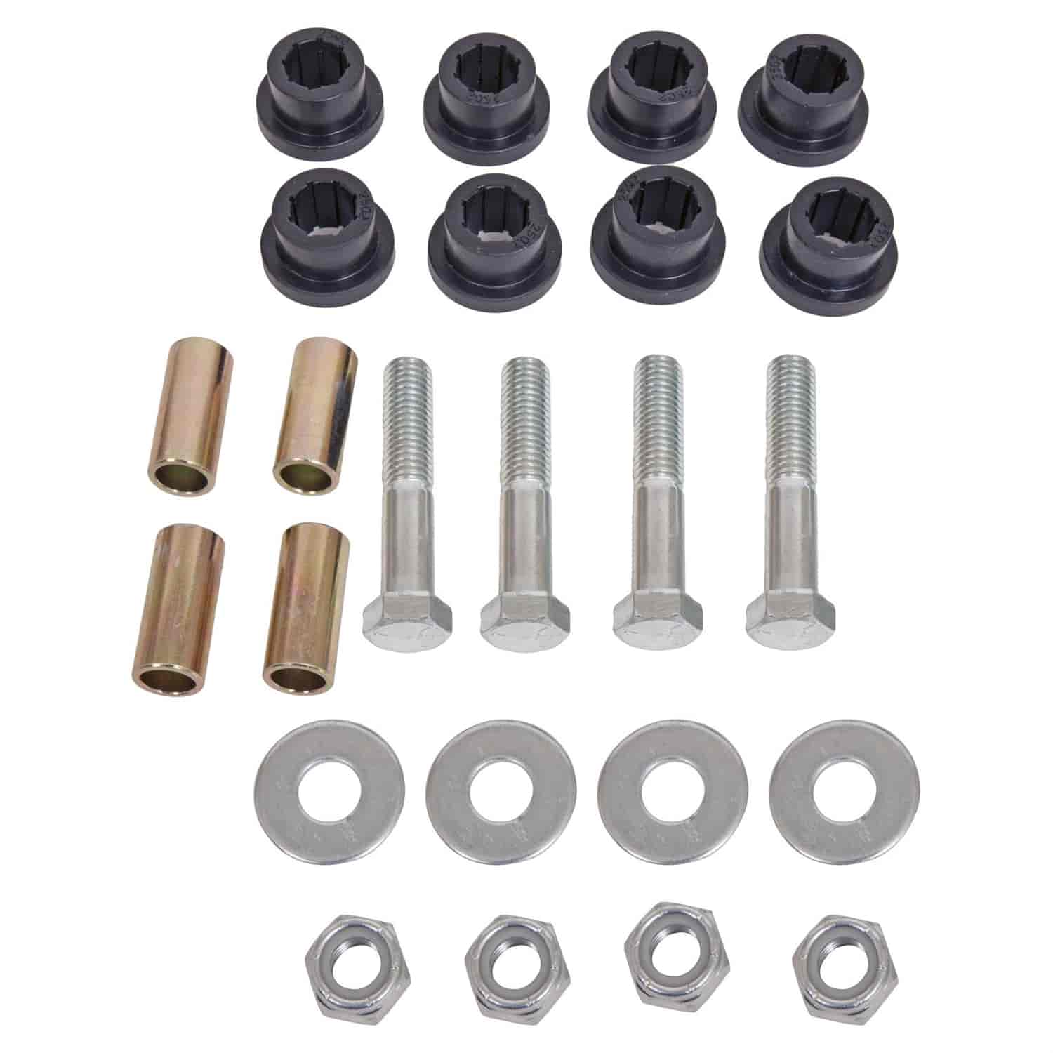 Coil Spring Spacer Bushing Kit Incl. Bolts Replacement Poly Bushing For CSS Links