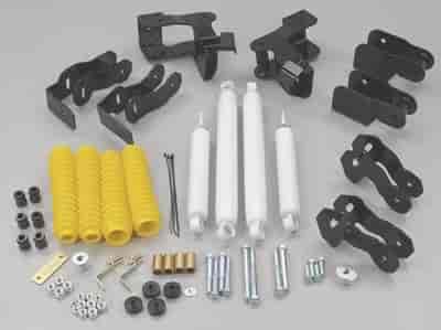 Component Box For PN[K309] 6-7.5 in. Lift Incl. Upper/Lower Control Arm Brackets Yellow Shock Boot