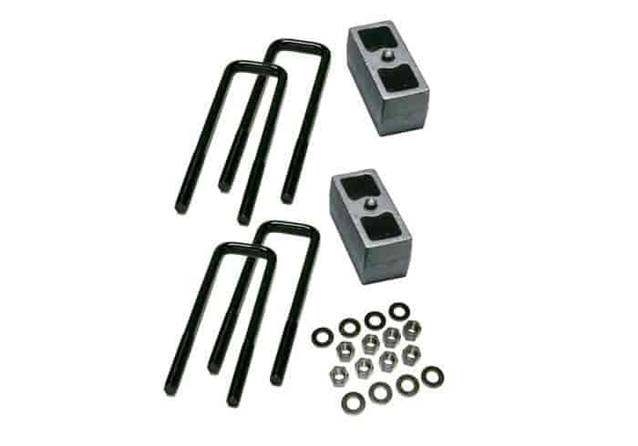 Component Box For PN[K738] 3 in. Lift Incl. 2 Cast Iron Blocks 4 U-Bolts Nyloc Nuts Flat Washers