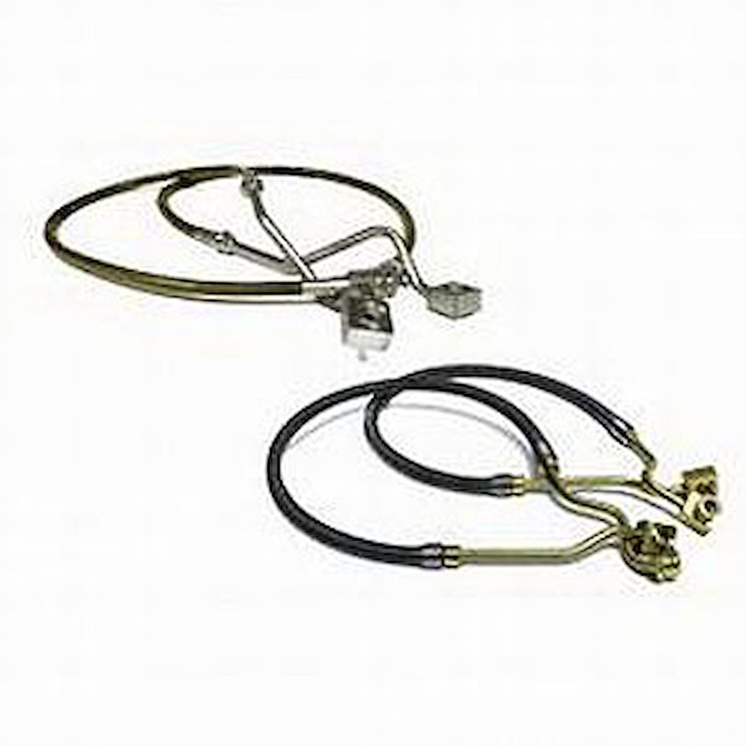 Bullet Proof Kevlar  Brake Hose Front Reinforced Braided Stainless Steel Length Over Stock 4 in. Vehicles w/4-6 in. Lift