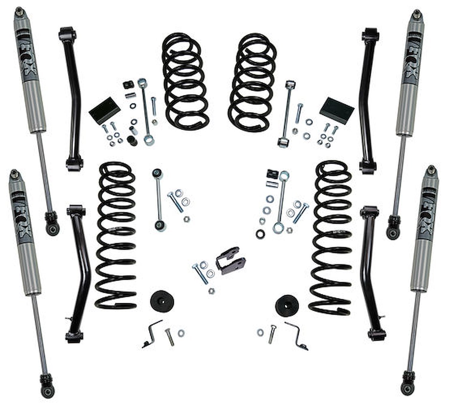4 In. Lift Kit with Fox Shocks for 2018 Jeep Wrangler JL Unlimited 4-Door