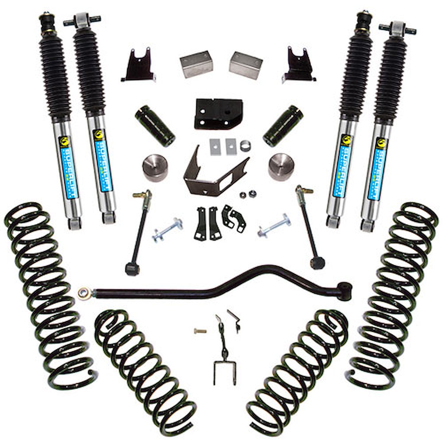 K928B Front and Rear Suspension Lift Kit, Lift Amount: 4 in. Front/4 in. Rear