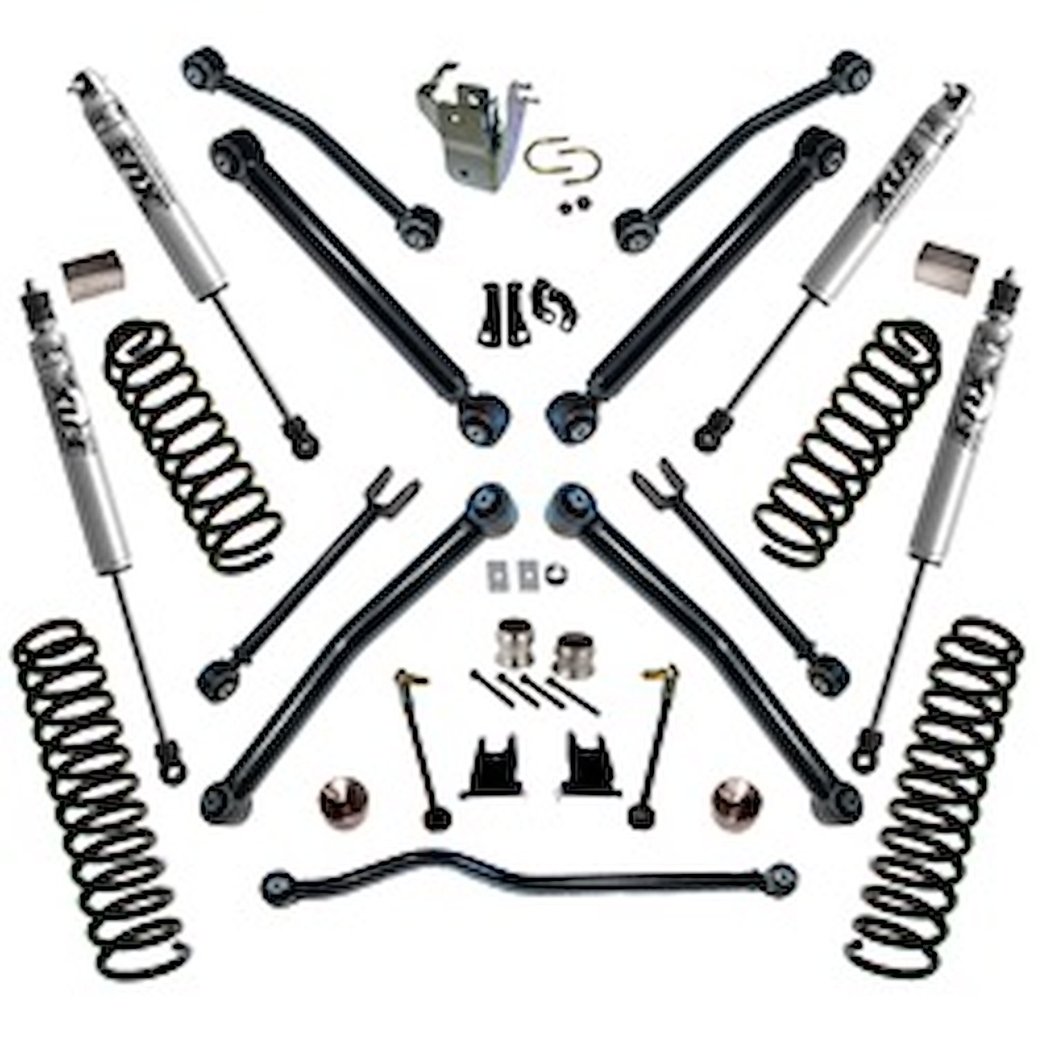 K997F Front and Rear Suspension Lift Kit, Lift Amount: 4 in. Front/4 in. Rear