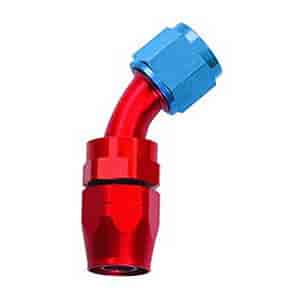 Powerflow 45 Degree Hose End Size -10 AN Red/Blue