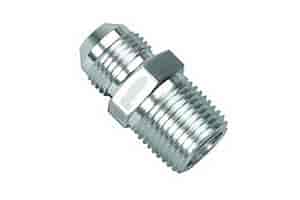 Powerflow Flare To Pipe Straight Fitting Size -6 AN To 1/2 in. NPT Polished