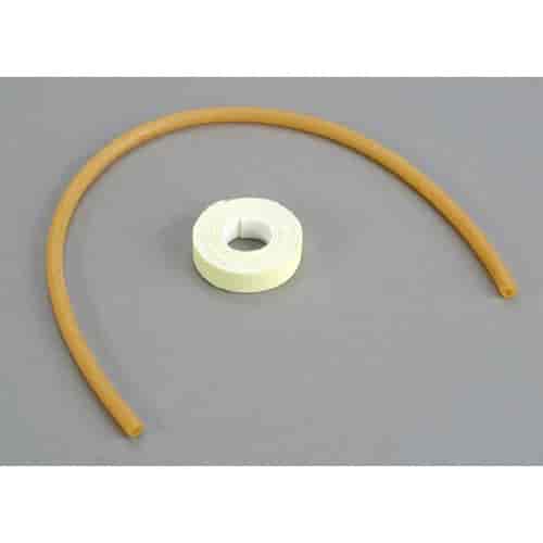 Water seal-foam tape strip/water seal-notched rubber tube