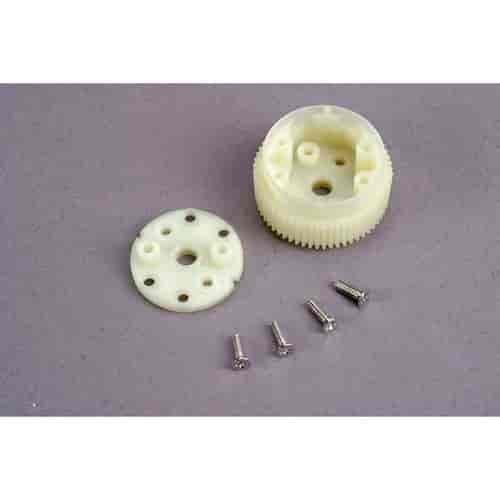 Main diff gear w/side cover plate & screws