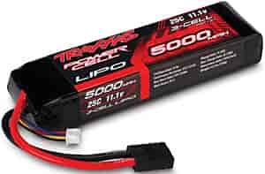 3-Cell LiPo Battery 5000 Semi-Rigid Construction