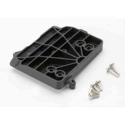 ESC Mounting Plate & Receiver Box Black Nylon