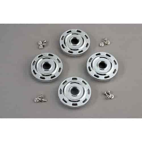 Wheel covers Mercedes style chrome 4 /attachment screws 12