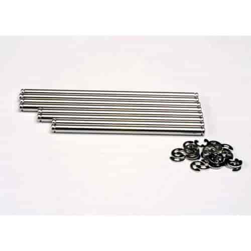 Suspension pin set stainless steel w/ E-clips