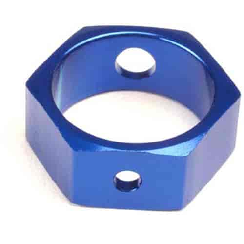Brake adapter hex aluminum blue use with HD shafts