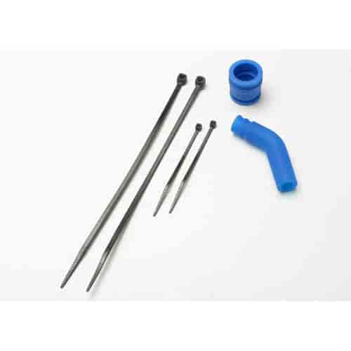 Exhaust Pipe Coupler & Deflector Molded Blue