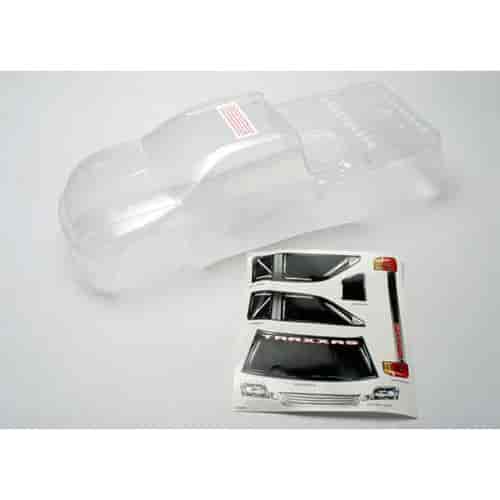 Body Revo clear requires painting /window grill lights decal sheet