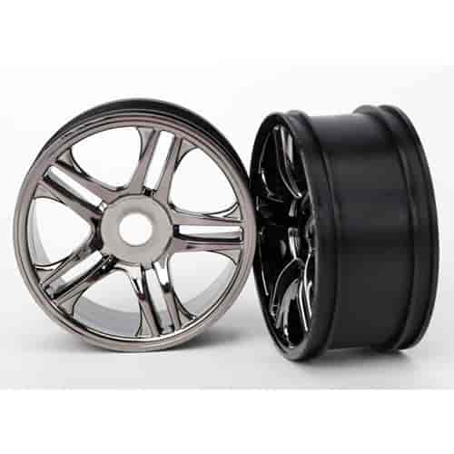 Rear Split-Spoke Wheels Black Chrome