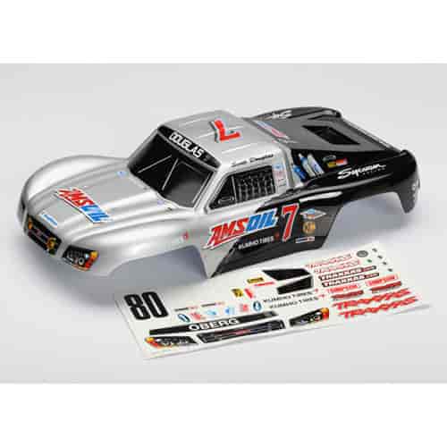 Body Amsoil replica 1/16 Slash painted decals applied