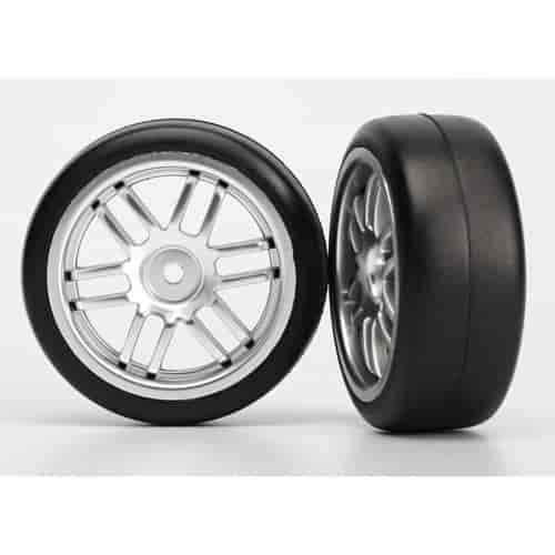 Tires and wheels assembled glued Rally wheels satin 1.9 Gymkhana slick tires 2