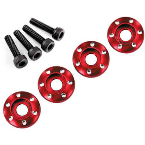 Wheel Nut Washer Red-Anodized Aluminum