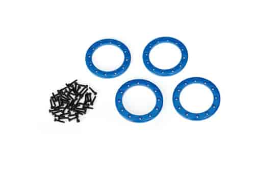 1.9 in. Blue Aluminum Beadlock Rings
