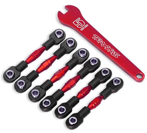 Camber/Toe Link Set [Red Anodized Finish]