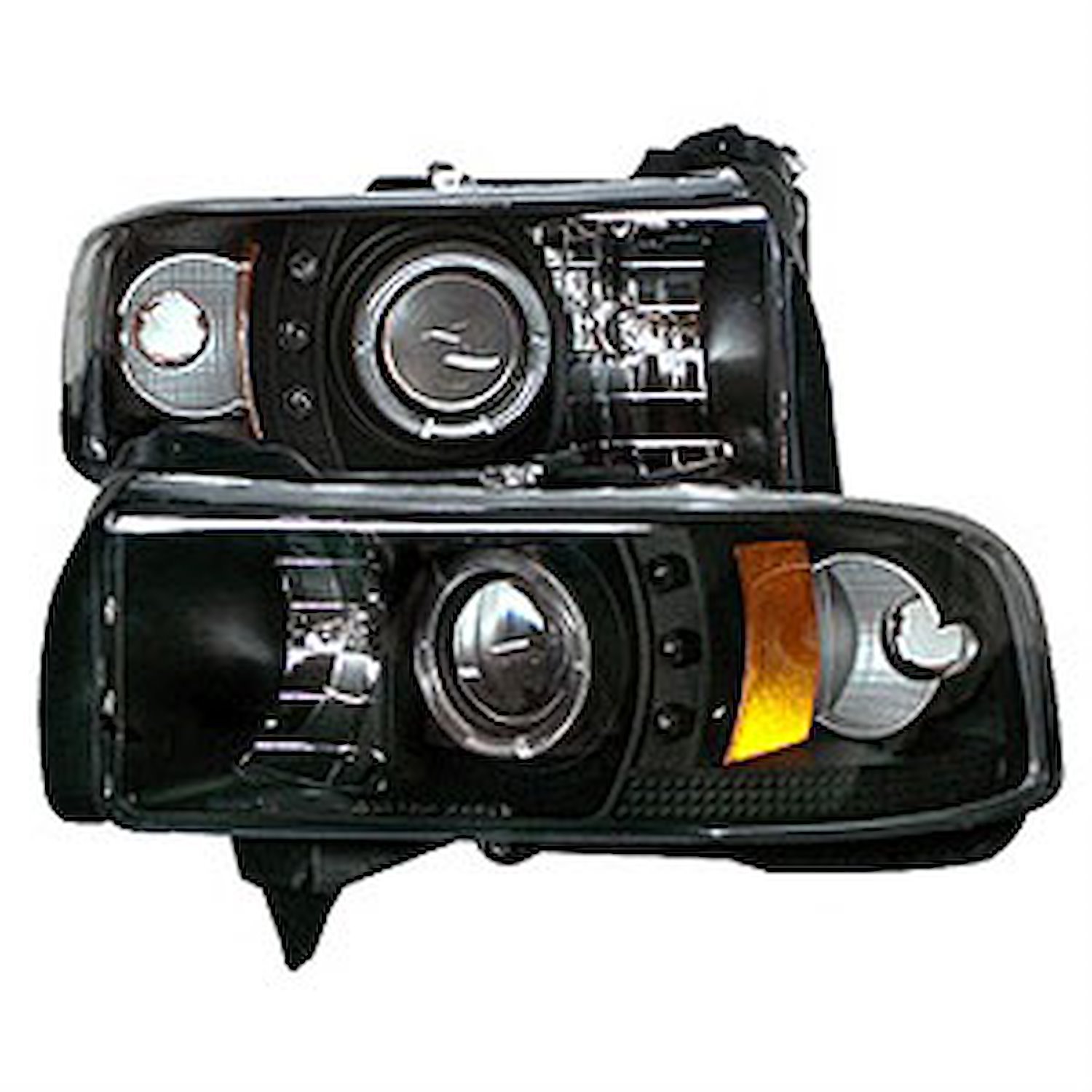 Halo LED Projector Headlights 1994-2001 Dodge Ram