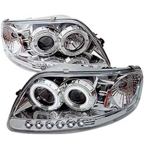 Halo LED Projector Headlights 1997-2003 Ford F150