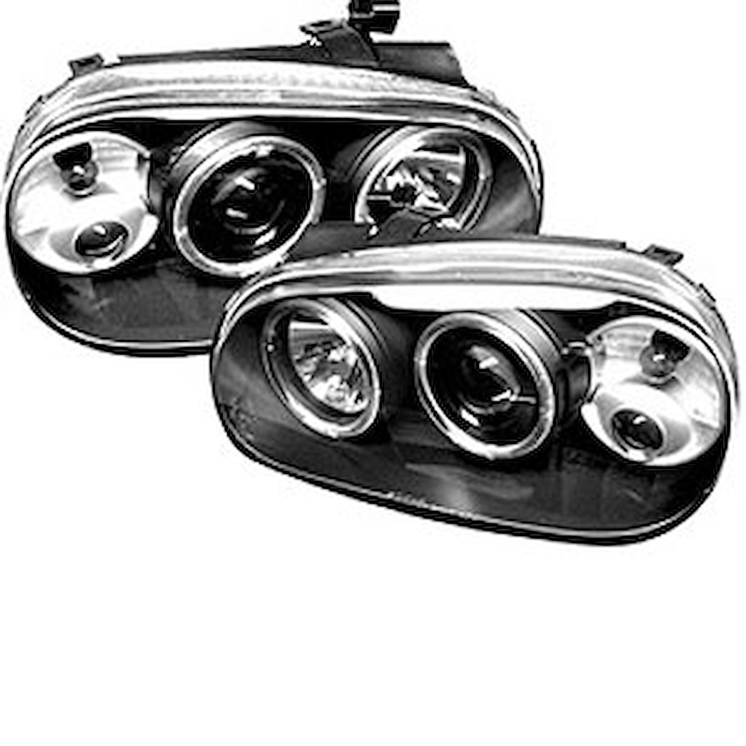 Halo LED Projector Headlights 1999-2005 Volkswagen Golf IV