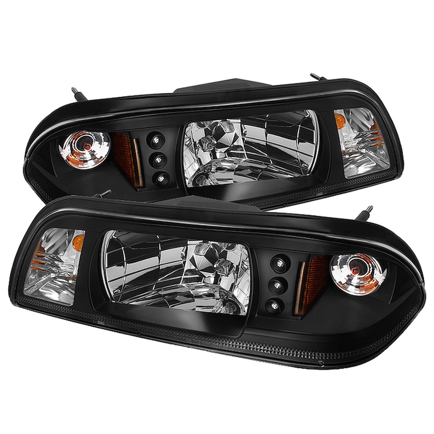 LED Crystal Headlights 1987-1993 Ford Mustang