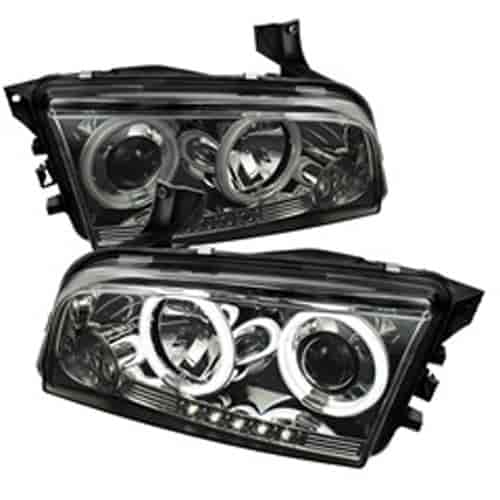 Halo CCFL Projector Headlights 2006-2010 Dodge Charger