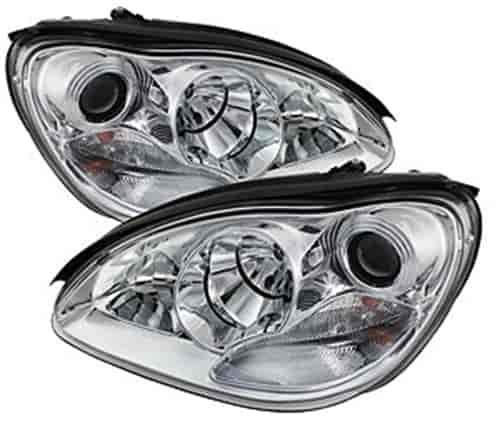 Halo LED Projector Headlights 2000-2006 Mercedes Benz S-Class
