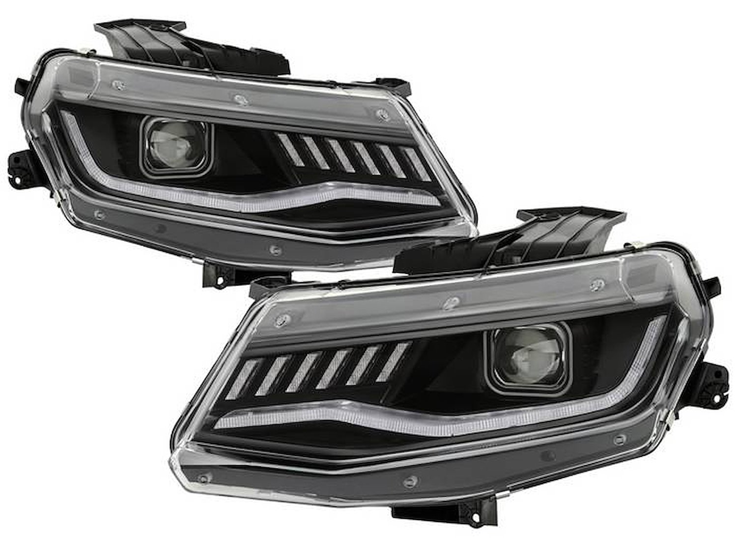 Signature Series Halogen Projector Headlights 2016-2018 Chevy Camaro, Black